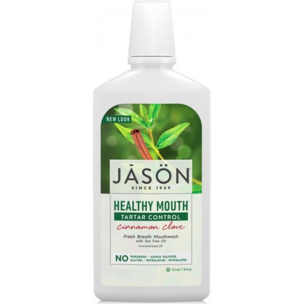 Jason Healthy Mouth Tartar Control Cinnamon Clove Mouthwash 480ml