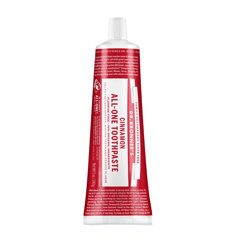 Dr Bronner's Cinnamon AllOne Toothpaste 140g Nourish.ie Nourish