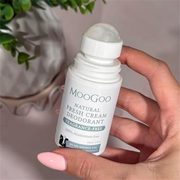 MooGoo Natural Fresh Cream Deodorant Fragrance-Free 60ml