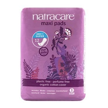 Natracare Organic Super Maxi-pads 12s