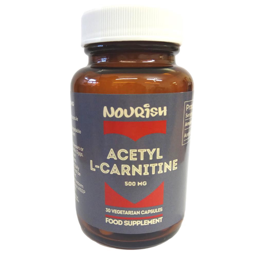 Nourish Acetyl LCarnitine 500mg 30s Nourish.ie Nourish Health Food