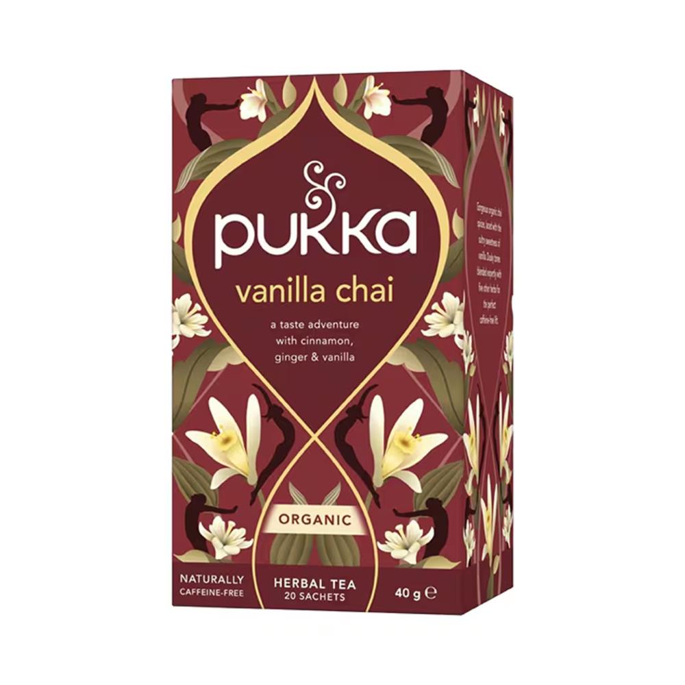Pukka Vanilla Chai Tea 20 sachets Nourish.ie