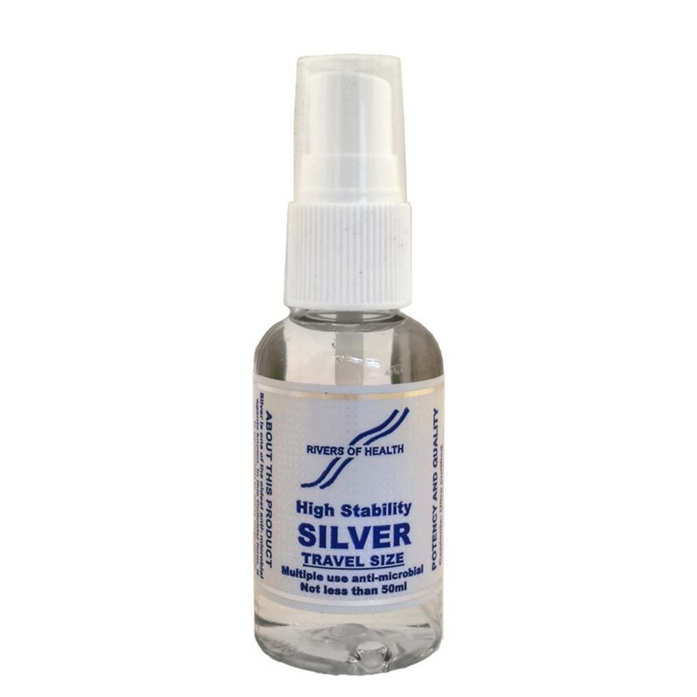 Rivers of Health High Stability Silver Colloid Spray 50ml Nourish.ie