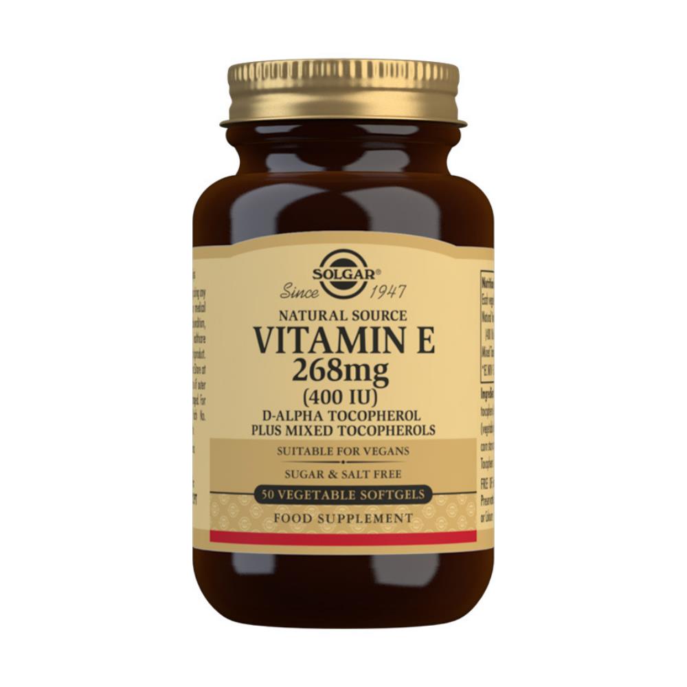 Solgar Vitamin E 400iu Vegan Softgels 50s Nourish.ie