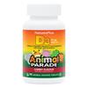 NaturesPlus Animal Parade Children's Chewable Vitamin D3 480IU 90s