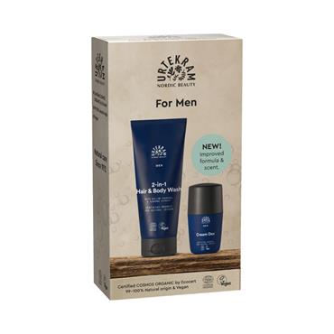 Urtekram Mens Deodorant and Body Wash Gift Set