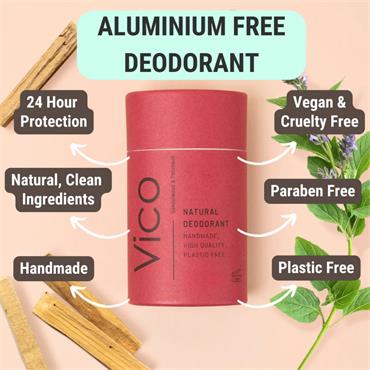 Vico Sandalwood & Patchouli Natural Deodorant 50g