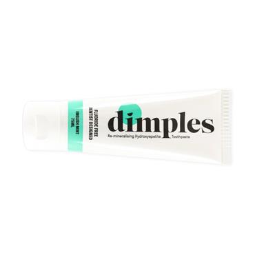 dimples Fluoride Free English Mint Hydroxyapatite Toothpaste 75ml