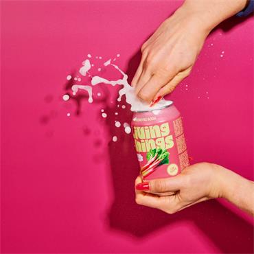 Living Things Natural Soda Rhubarb & Apple