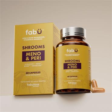 FabU Shrooms Meno & Peri Menopause Support with Lion's Mane 60s