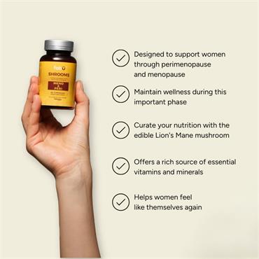 FabU Shrooms Meno & Peri Menopause Support with Lion's Mane 60s