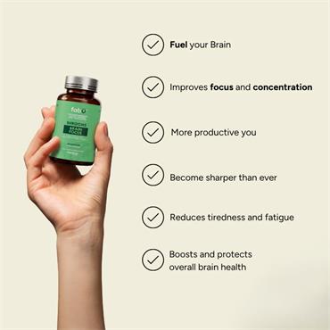 FabU Focus Brain with Lion's Mane, Amino Acids & Vitamins 60s