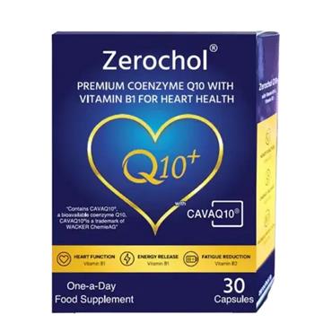 Zerochol Q10+ Co Q10 with Vitamin B1 and Vitamin B2 30s