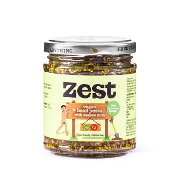 Zest Vegan Basil Pesto with Cashew Nuts 165g