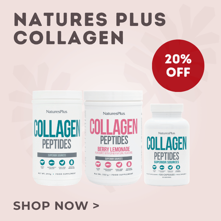 Natures Plus Collagen 20% off. Shop now.