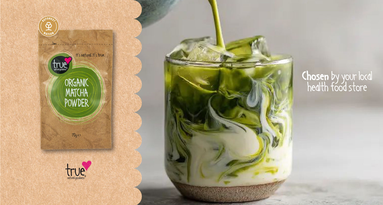 True Natural Goodness Organic Matcha Powder. Chosen by your local health food store.