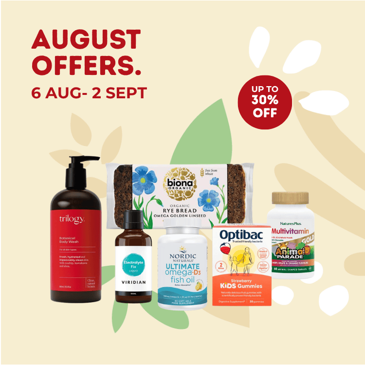 August Offers at Nourish, up to 30% off