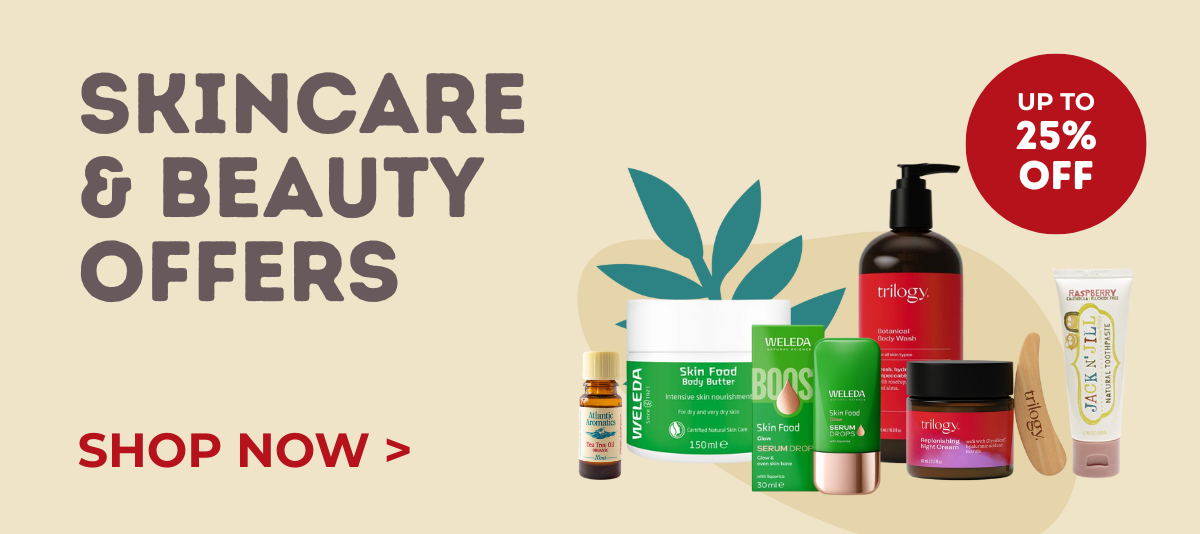 Skin care and beauty offers. up to 25% off.