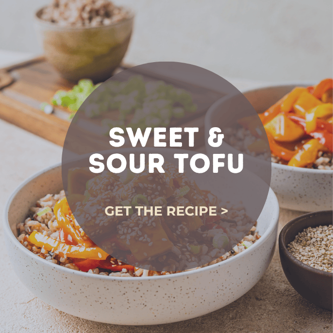 Sweet & sour tofu recipe. Get the recipe now on our blog