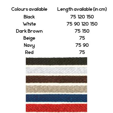 PEDAG 120 CORD LACES - BLACK