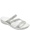 CROCS LDS FLAT CROSS STRAP SDL 204461 - GREY WHITE