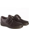 PINOSO MENS EXTRA WIDE FIT VELCRO SHOE - BROWN