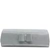 EMIS WOMENS CLUTCH HANDBAG - WHITE SILVER