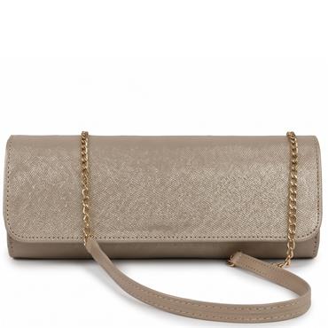 EMIS WOMENS CLUTCH HANDBAG - CHAMPAGNE