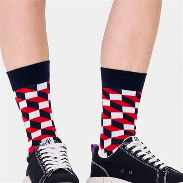 HAPPY SOCKS FILLED OPTIC SOCKS - NAVY MULTI