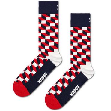 HAPPY SOCKS FILLED OPTIC SOCKS - NAVY MULTI