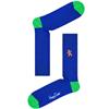 HAPPY SOCKS GINGER BREAD MAN CREW SOCKS - BLUE MULTI