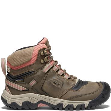 KEEN WOMENS WATERPROOF LACE ANKLE BOOT - BRICK