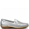 PIERO MASETTI WOMENS MOCCASIN LOAFER - SILVER