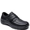 G COMFORT MENS WATERPROOF VELCRO SHOE - BLACK LEATHER
