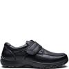 G COMFORT MENS WATERPROOF VELCRO SHOE - BLACK LEATHER