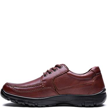 G COMFORT MENS WATERPROOF LACE SHOE - COGNAC