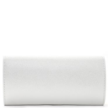 TAMARIS WOMENS CLUTCH HANDBAG - WHITE METALLIC