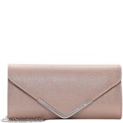 TAMARIS WOMENS CLUTCH HANDBAG - CHAMPAGNE METALLIC