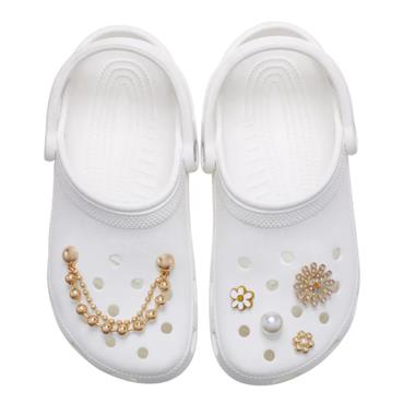 CROCS JIBBITZ PRETTY IN GOLD CHARMS - None