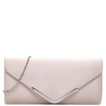 TAMARIS WOMENS CLUTCH HANDBAG - ROSE SATIN