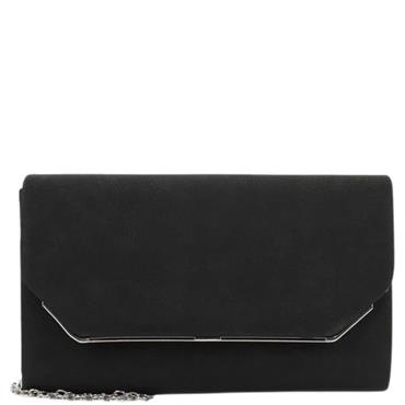 TAMARIS WOMENS CLUTCH HANDBAG - BLACK