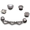 CROCS JIBBITZ SILVER ROMANTIC CHARMS - None