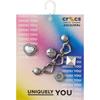 CROCS JIBBITZ SILVER ROMANTIC CHARMS - None