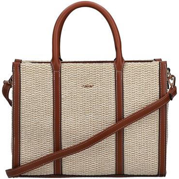 RIEKER WOMENS HANDBAG - BEIGE