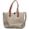 RIEKER WOMENS HANDBAG - BEIGE