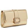 REDZ WOMENS CLUTCH HANDBAG - GOLD