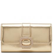 REDZ WOMENS CLUTCH HANDBAG - GOLD