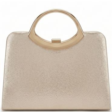 REDZ WOMENS HANDBAG - GOLD METALLIC