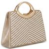 REDZ WOMENS HANDBAG - GOLD METALLIC