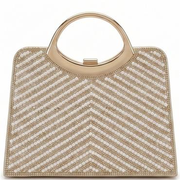 REDZ WOMENS HANDBAG - GOLD METALLIC